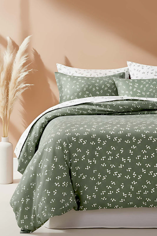 Lavinya Polycotton Double Size Duvet Cover Set, Zipper, 200×215 cm, 3-Piece
