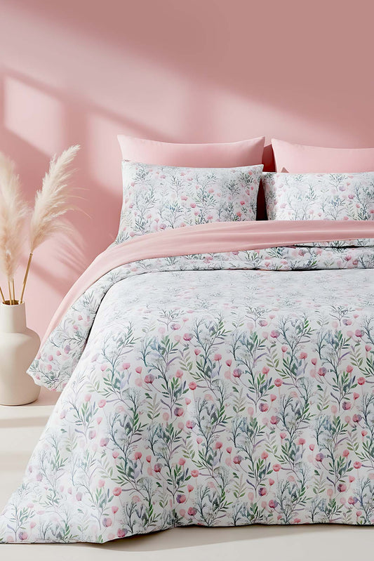 Cherie Polycotton Double Size Duvet Cover Set, Zipper, 200×215 cm, 3-Piece