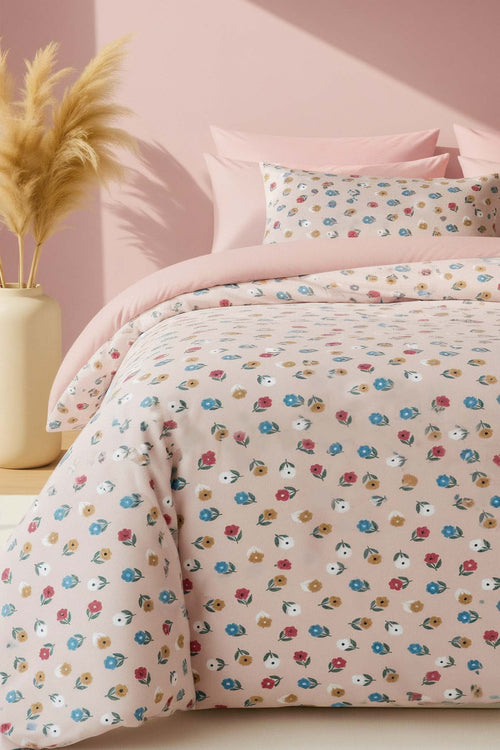 Rossie Polycotton Double Size Duvet Cover Set, Zipper, 200×215 cm, 3-Piece