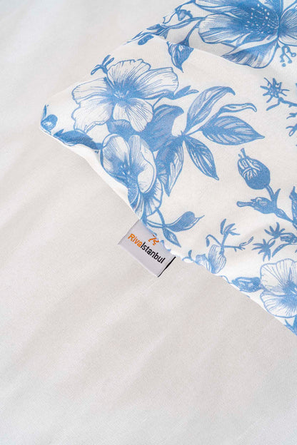 Nova Blue Polycotton Double Size Duvet Cover Set, Zipper, 200×215 cm, 3-Piece