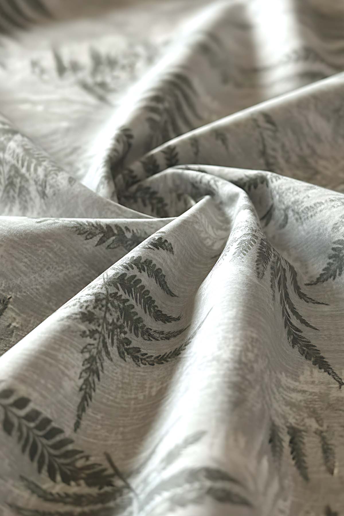 Dual Frond Double Size 100% Cotton Duvet Cover Set - 4 Pieces