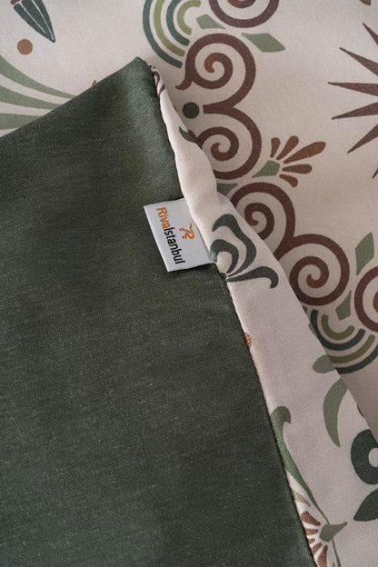 Ethnic Palace Polycotton Double Size Duvet Cover Set, Zipper, 200×215 cm, 3-Piece