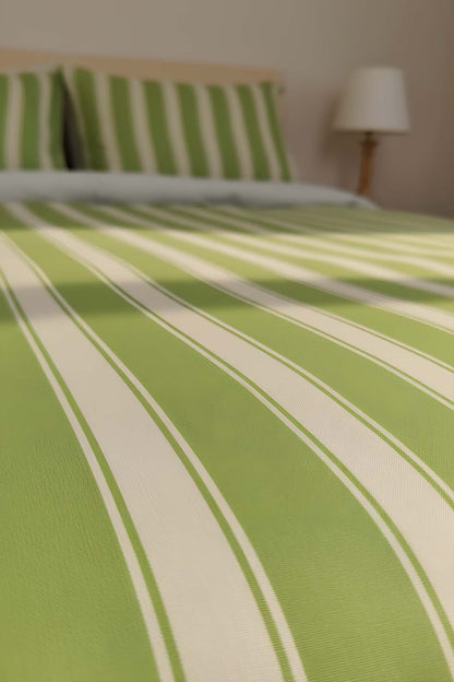 Elora Green Double Cotton Duvet Cover Set
