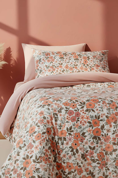 Pink Spring Double Natural Silky Duvet Cover Set