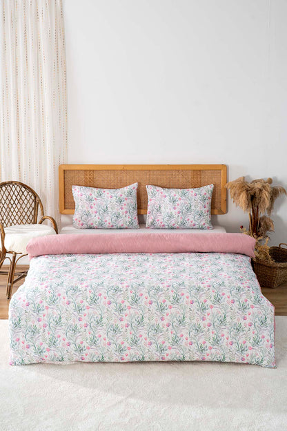Cherie Polycotton Double Size Duvet Cover Set, Zipper, 200×215 cm, 3-Piece