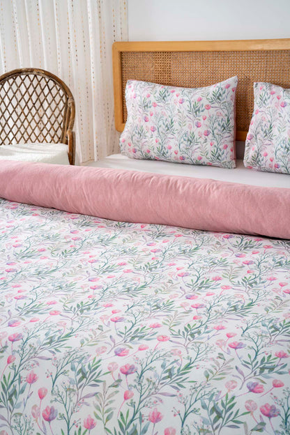 Cherie Polycotton Double Size Duvet Cover Set, Zipper, 200×215 cm, 3-Piece