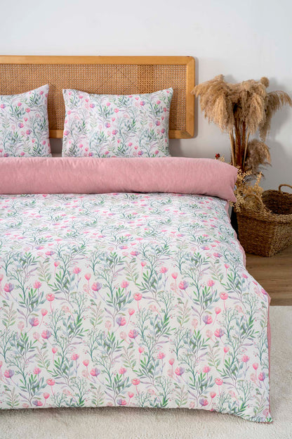 Cherie Polycotton Double Size Duvet Cover Set, Zipper, 200×215 cm, 3-Piece