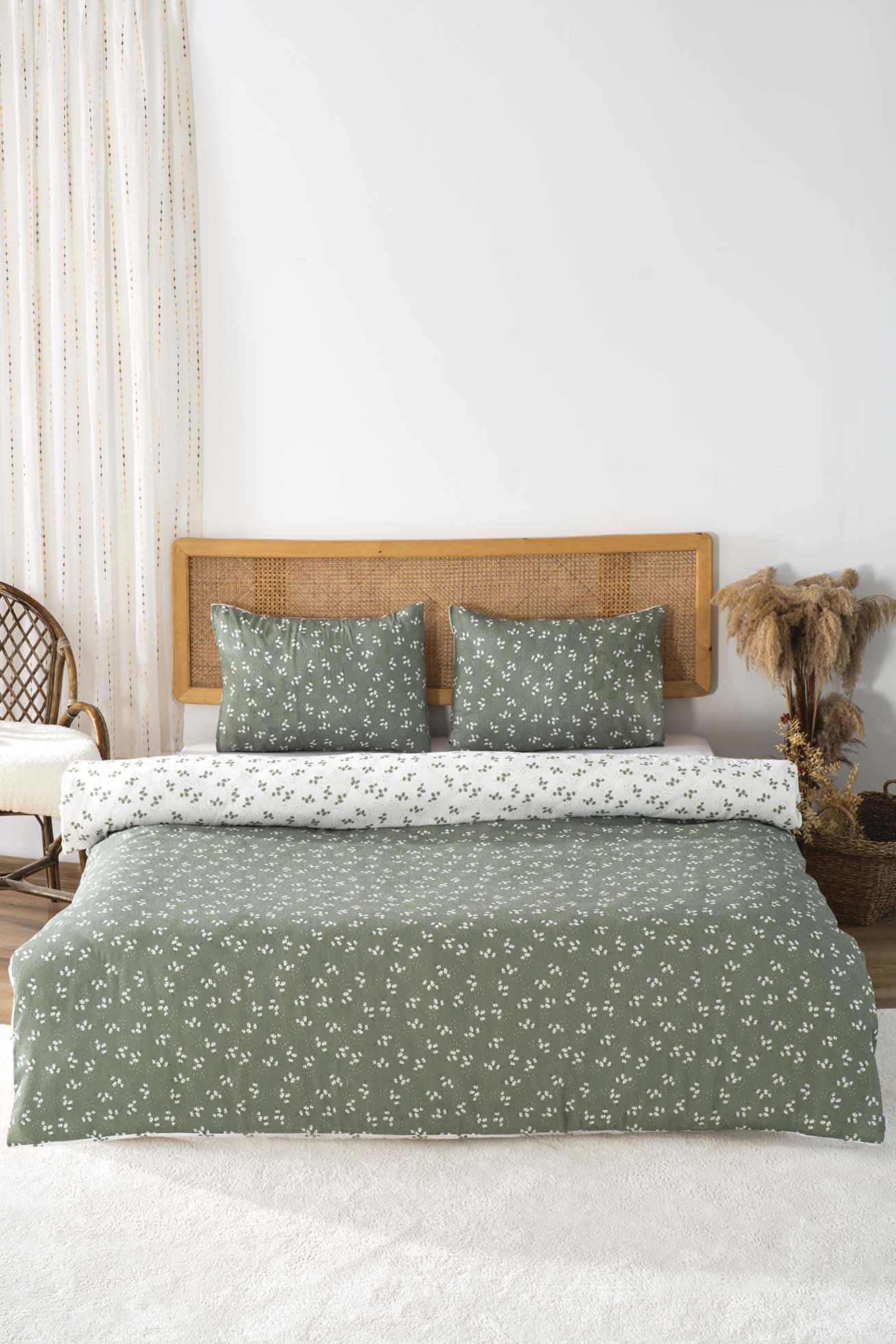 Lavinya Polycotton Double Size Duvet Cover Set, Zipper, 200×215 cm, 3-Piece