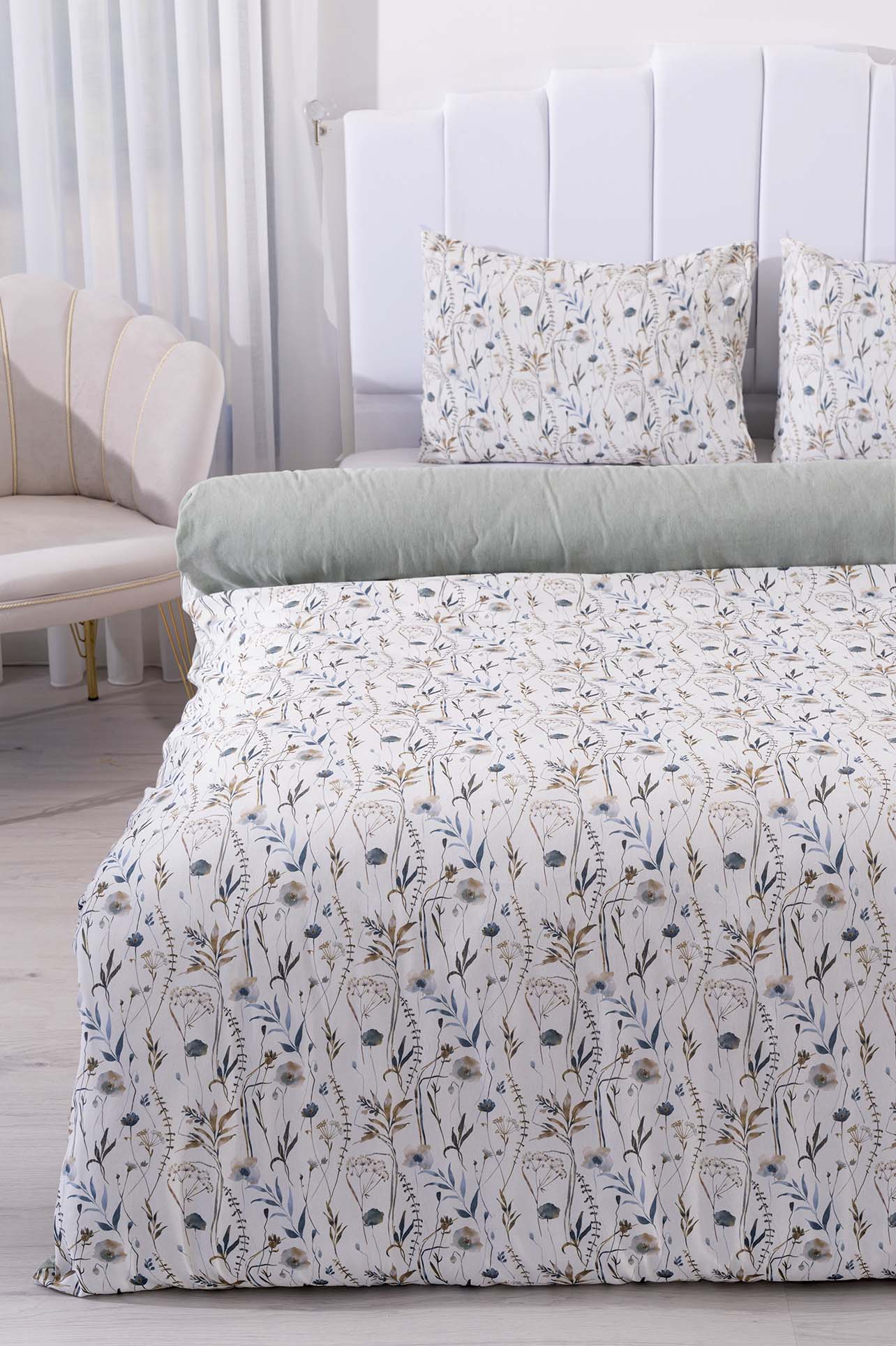 Gardenya Polycotton Double Size Duvet Cover Set, Zipper, 200×215 cm, 3-Piece