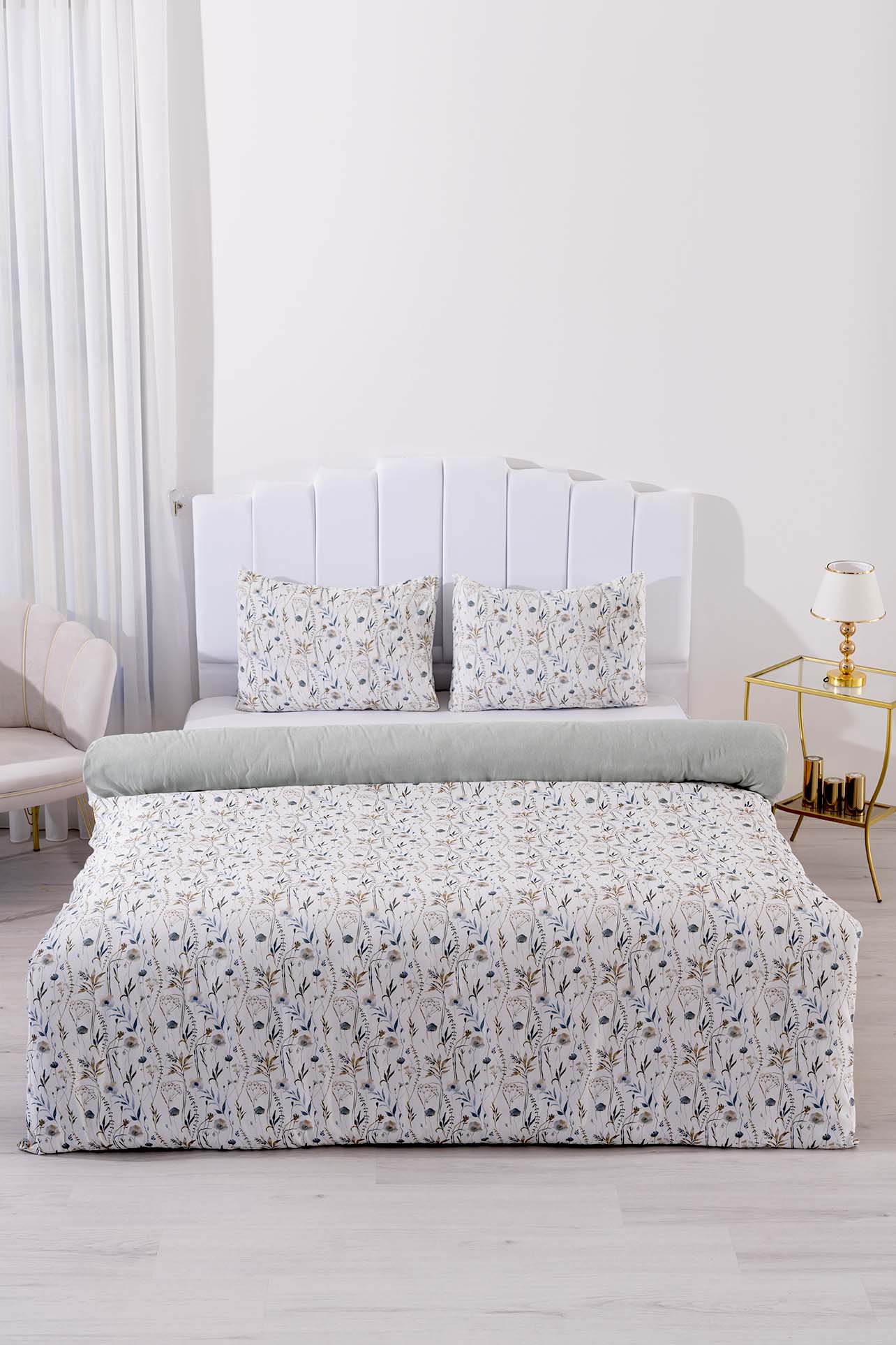 Gardenya Polycotton Double Size Duvet Cover Set, Zipper, 200×215 cm, 3-Piece