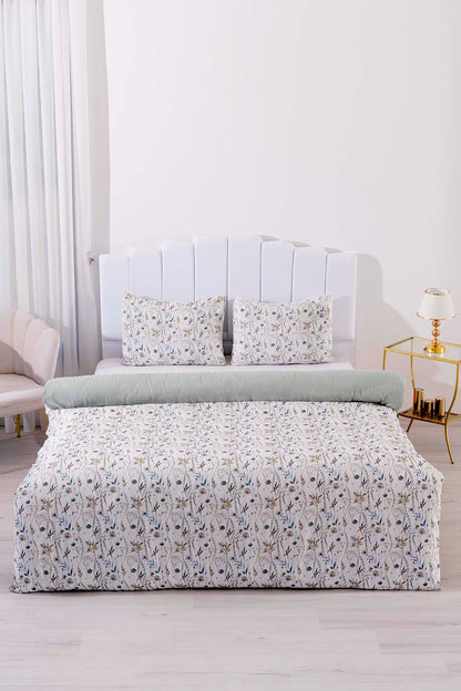 Gardenya Polycotton Double Size Duvet Cover Set, Zipper, 200×215 cm, 3-Piece