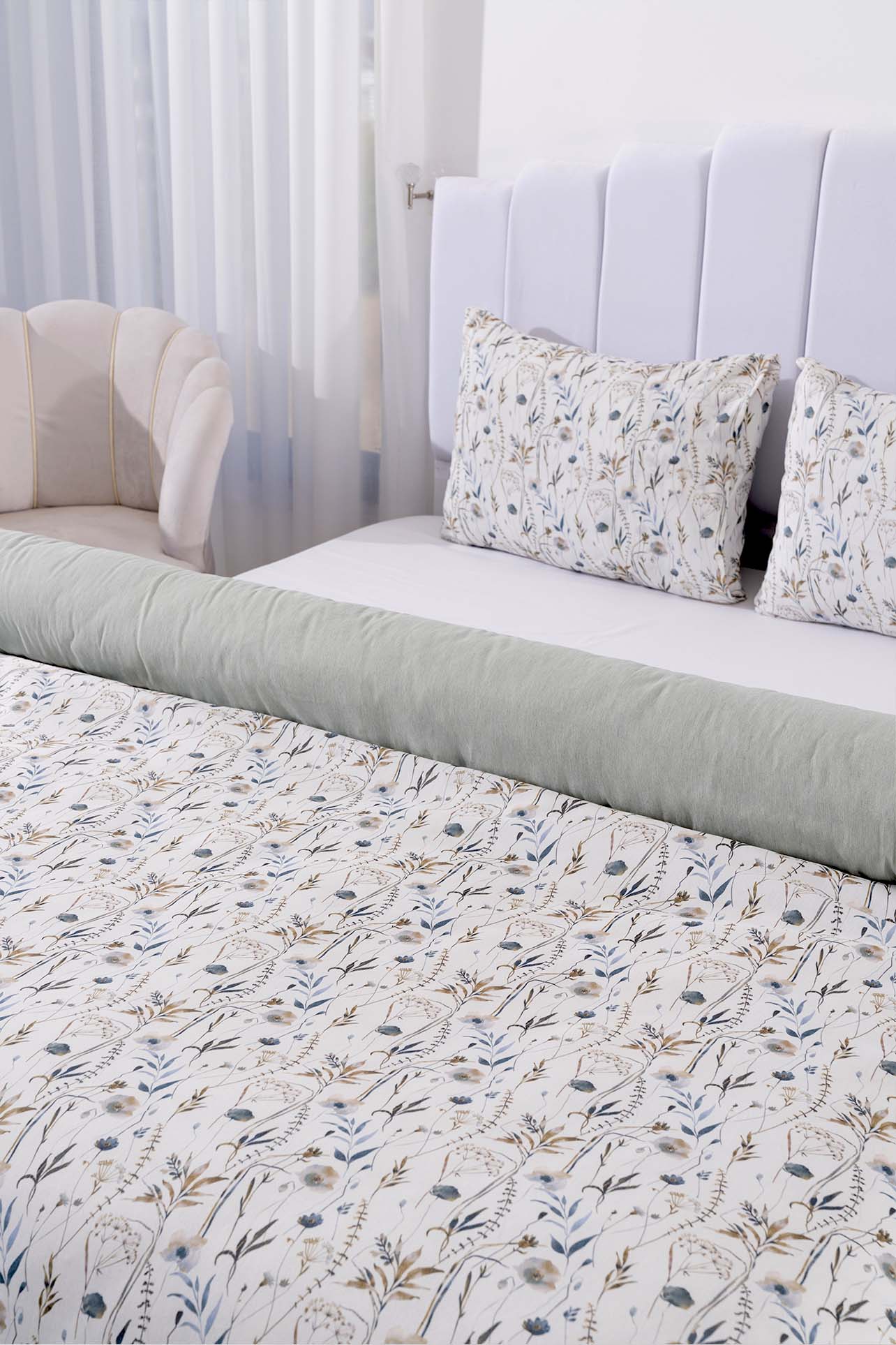 Gardenya Polycotton Double Size Duvet Cover Set, Zipper, 200×215 cm, 3-Piece