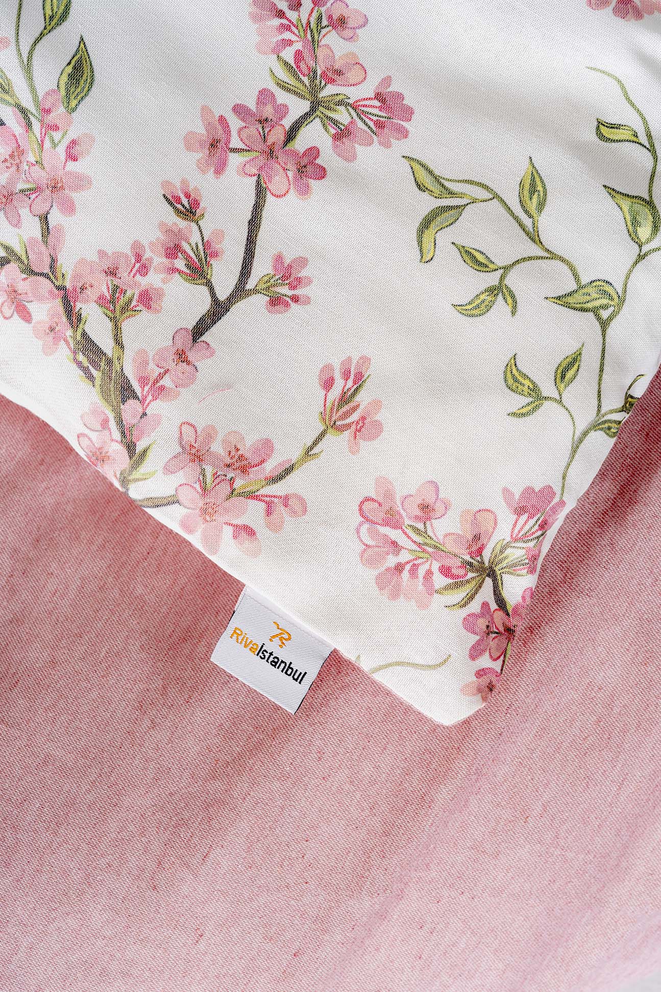 Sakura Polycotton Double Size Duvet Cover Set, Zipper, 200×215 cm, 3-Piece