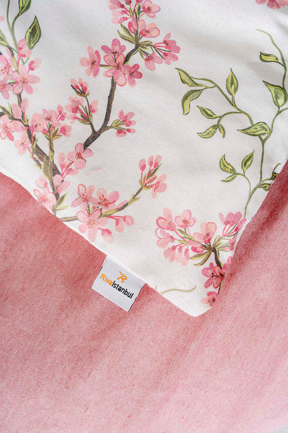Sakura Polycotton Double Size Duvet Cover Set, Zipper, 200×215 cm, 3-Piece